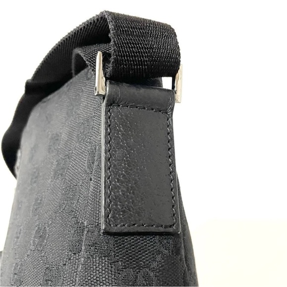 Gucci Black Monogram Messenger Bag - Picture 10 of 16
